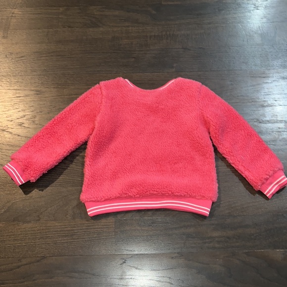 Tommy Hilfiger girls Pink Sherpa Sweater Sweat Shirt Size 3T - Picture 3 of 6